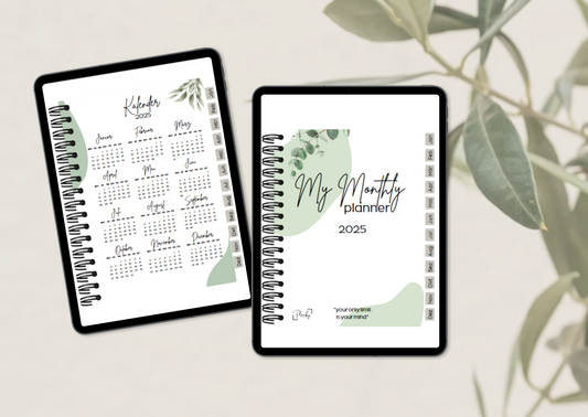 Digitaler Monatsplaner 2025 "My monthly planner"