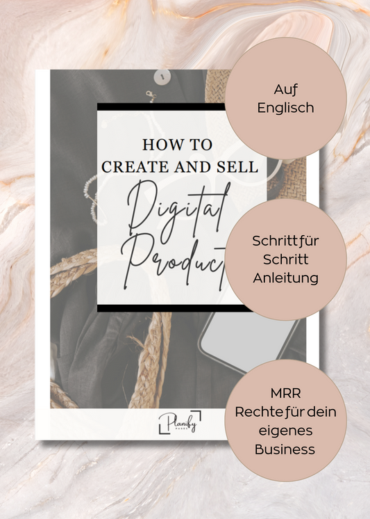 How to create and sell digital products - MRR E-Book