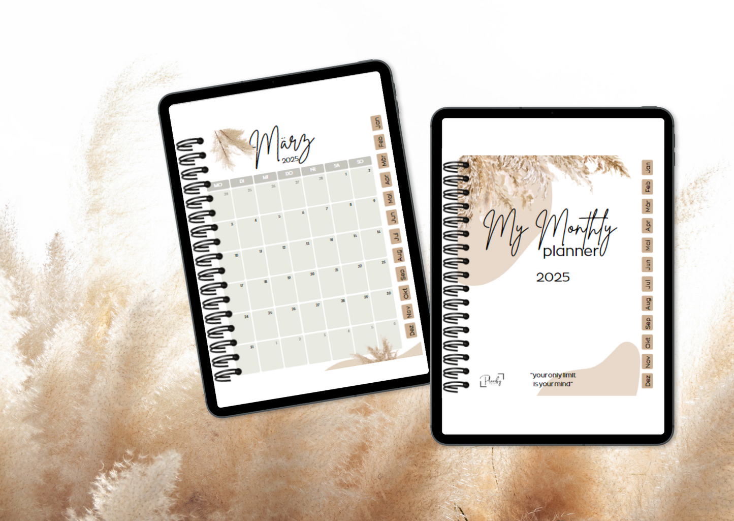 Digitaler Monatsplaner 2025 "My monthly planner"